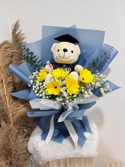 CONVO FRESH FLOWERS BOUQUET (BLUE)