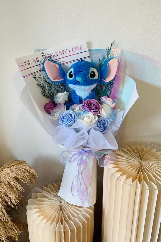 COLOURFUL CUTE STITCH BOUQUET