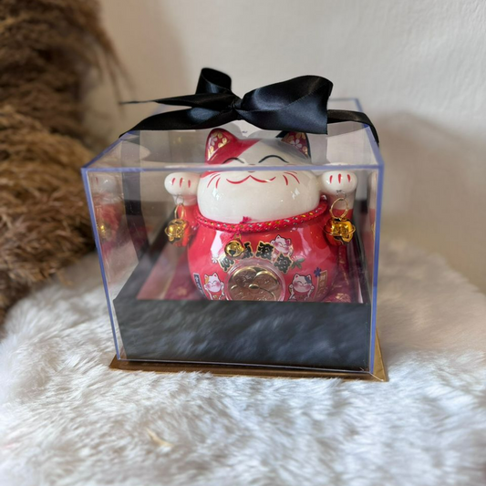 LUCKY CAT OPENING GIFT BOX (BLACK)