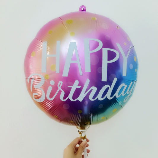 HAPPY BIRTHDAY BALLOON (MIX RAINBOW COLOUR)