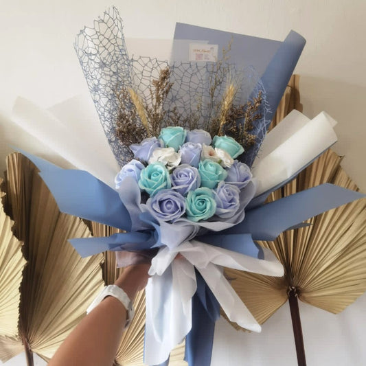 SOAP FLOWER BOUQUET(BLUE)