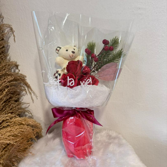 透明小熊花束 (白熊/棕熊)Transparent bear bouquet (white bear/brown bear)