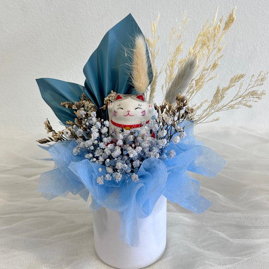 MINI GRAND OPENING PRESERVED FLOWER BOX (BLUE)