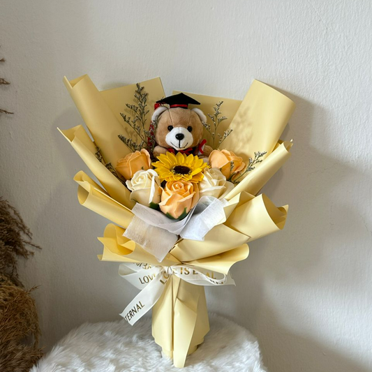 CONVO BEAR SERIES FLOWER BOUQUET (YELLOW)